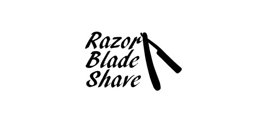 简约锋利剃须刀logo设计