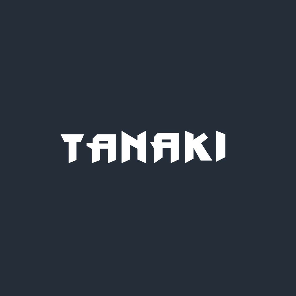 现代简约风格的TANAKI logo设计