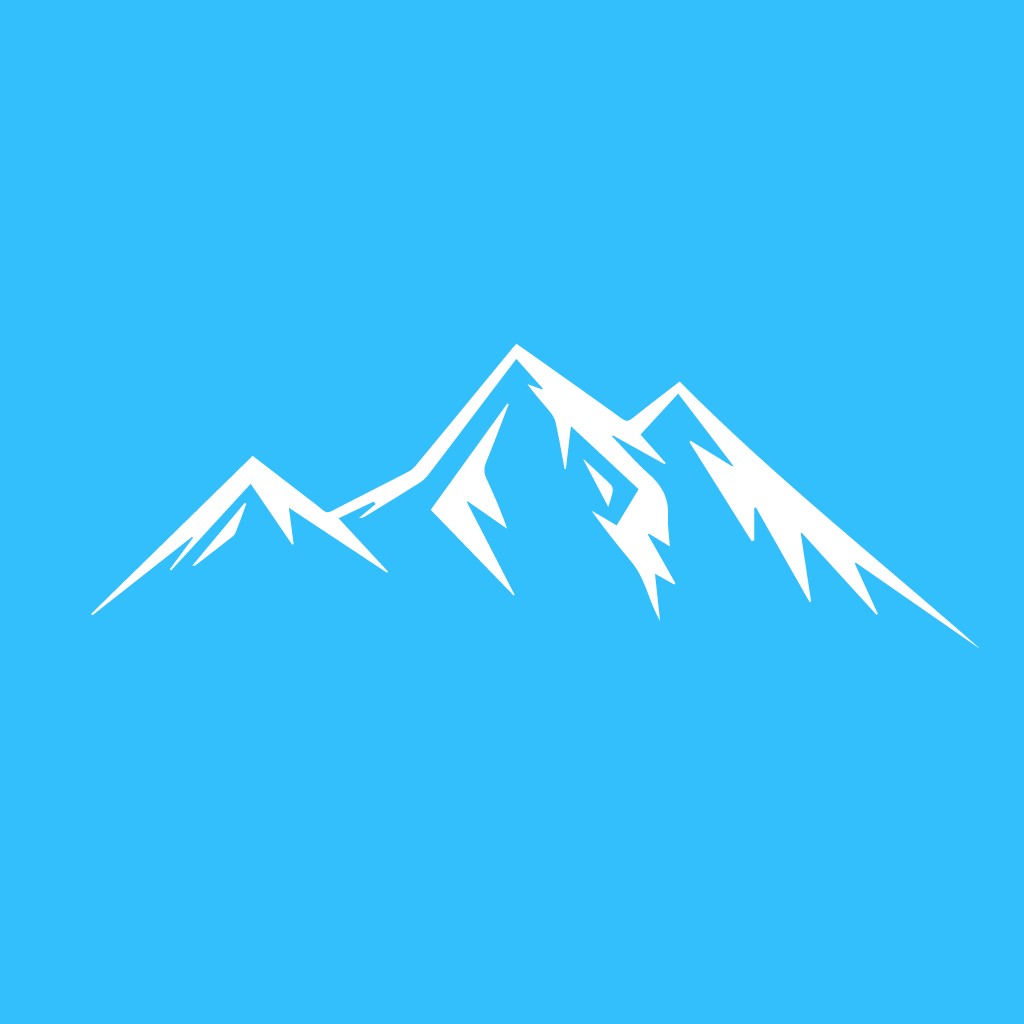 雪山轮廓logo设计