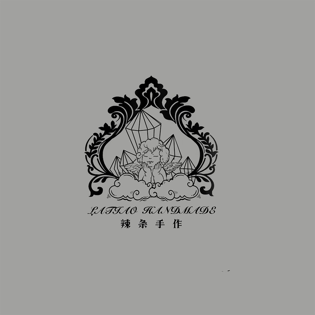 复古天使手作logo设计