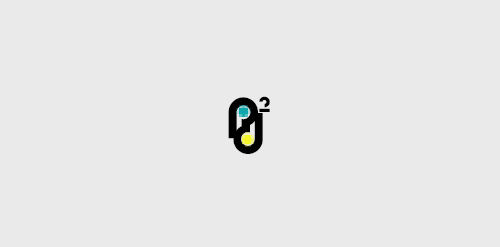 极简主义风格的数字0² logo设计