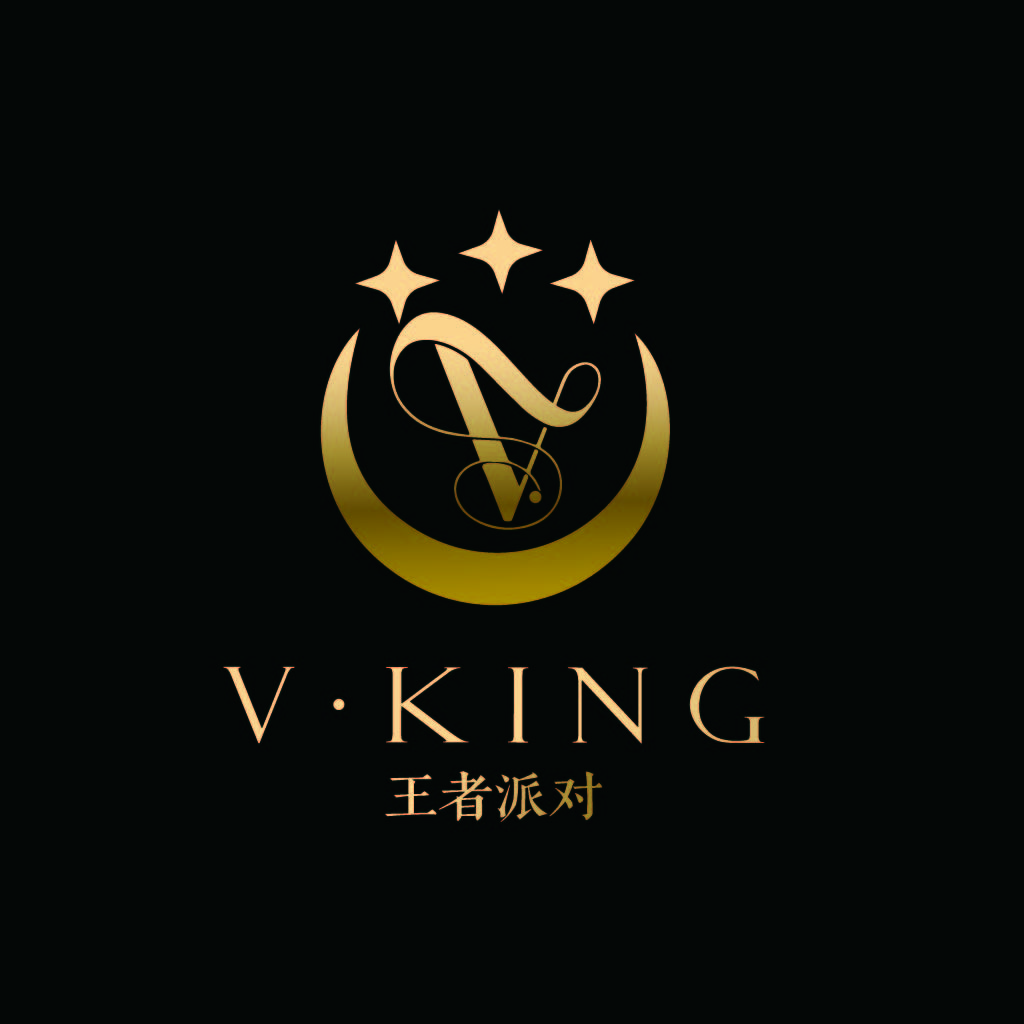 豪华V·KING logo设计