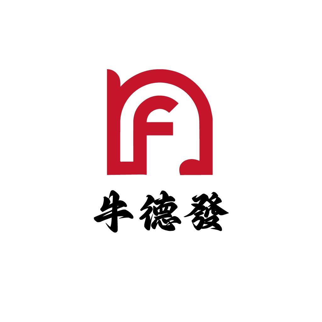 红色简洁几何图形logo设计