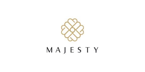 简约优雅的'MAJESTY'品牌logo设计