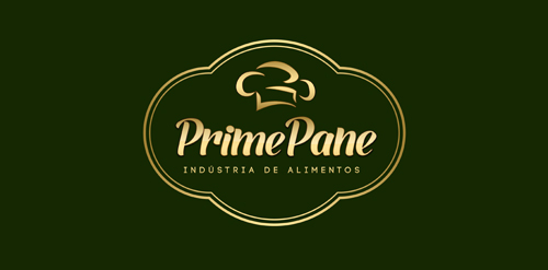 Prime Pane Logo设计:优雅意大利面包品牌标识