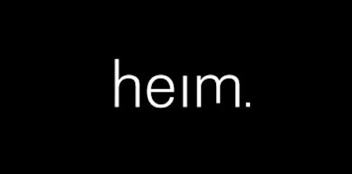 简约风格的heim.品牌logo设计