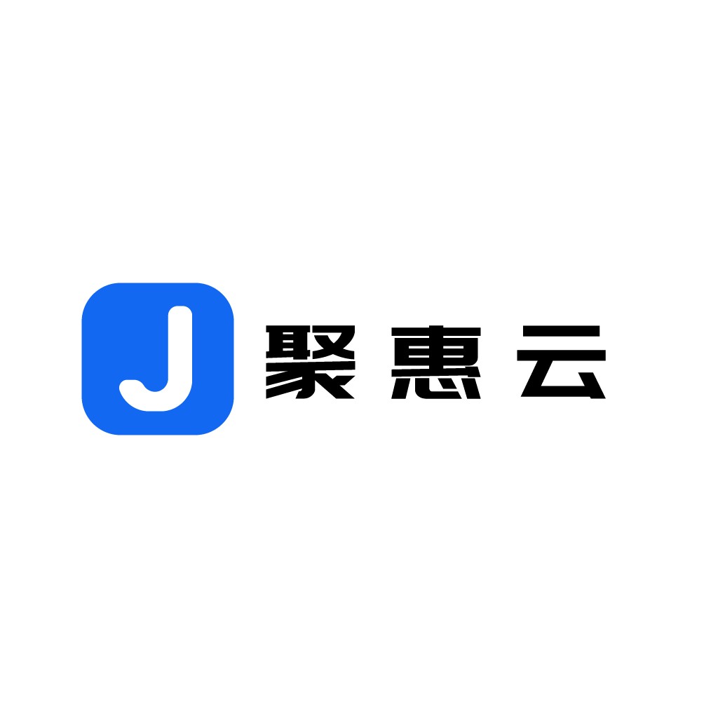 简洁现代的蓝色方块与中文组合logo设计