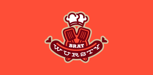 创意烤肠品牌logo设计