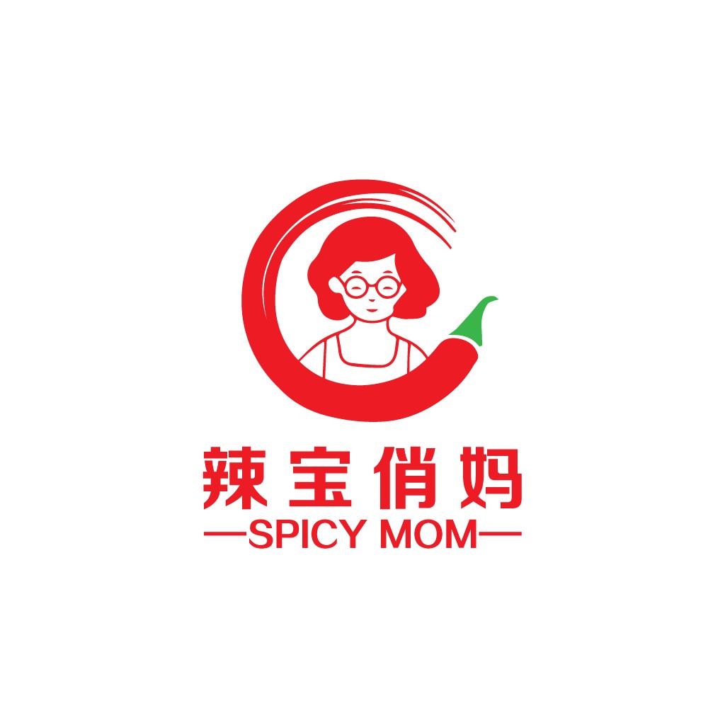 辣宝俏俏妈妈logo设计