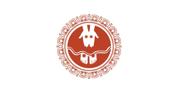 简约风logo设计:红色圆形图案