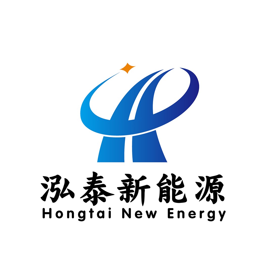 新能能源logo设计：蓝色渐变与动感线条