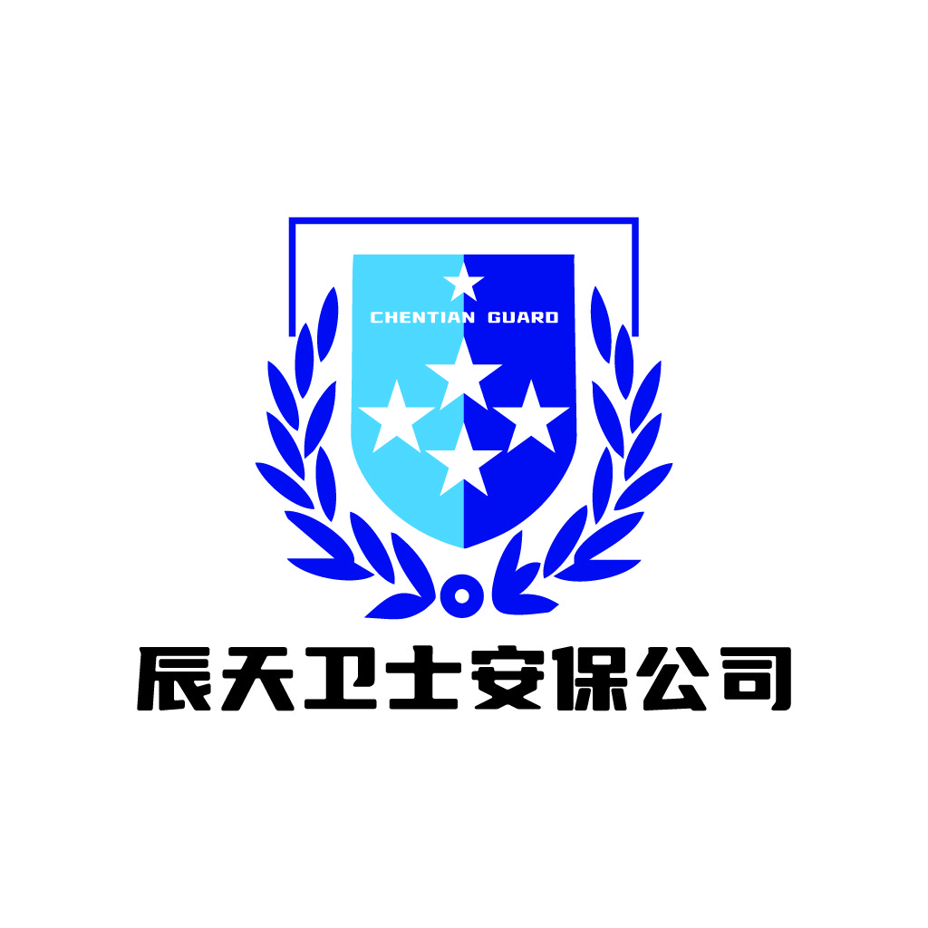 辰天天卫卫士士安保保公司logo设计