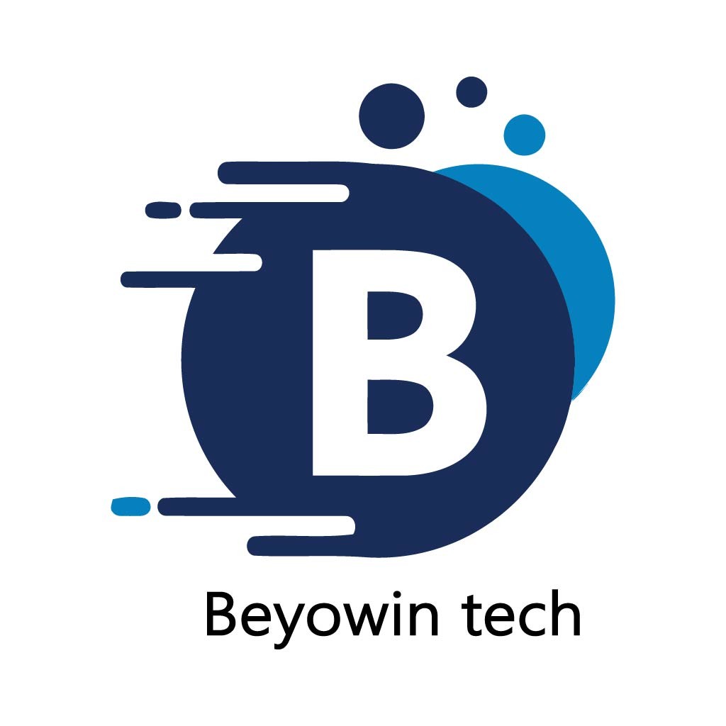 简洁科技感B字母logo设计