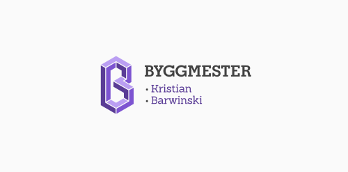 极简主义风格的Byggmester Logo设计