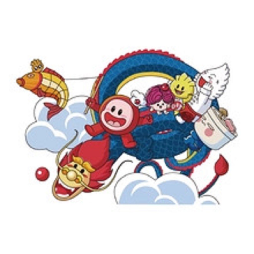 卡通龙形象创意logo设计