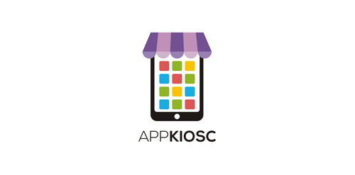 APPKIOSC Logo设计:创意商店图标