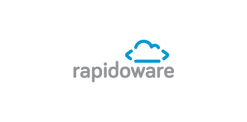 云朵形状的Rapidowareware Logo设计