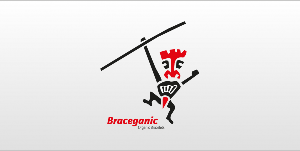 Braceganic logo设计:有机手链品牌标识