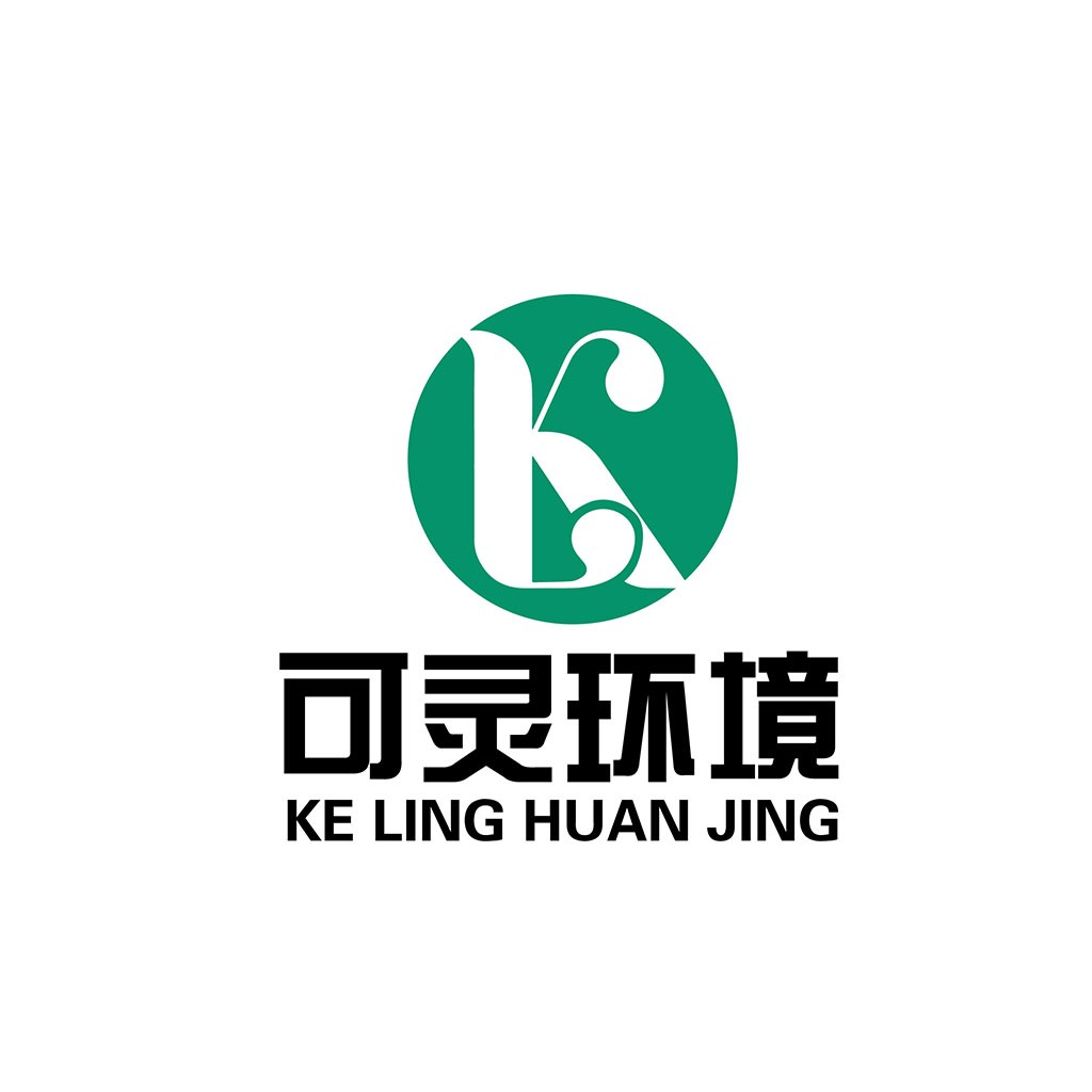 简约环保主题的可灵环境logo设计