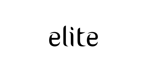 简洁优雅的elite字体logo设计