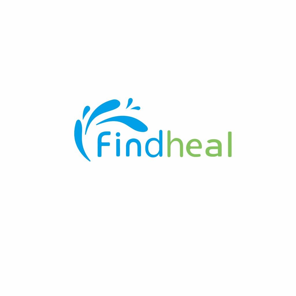 Find Heal Logo设计：简洁水元素标识