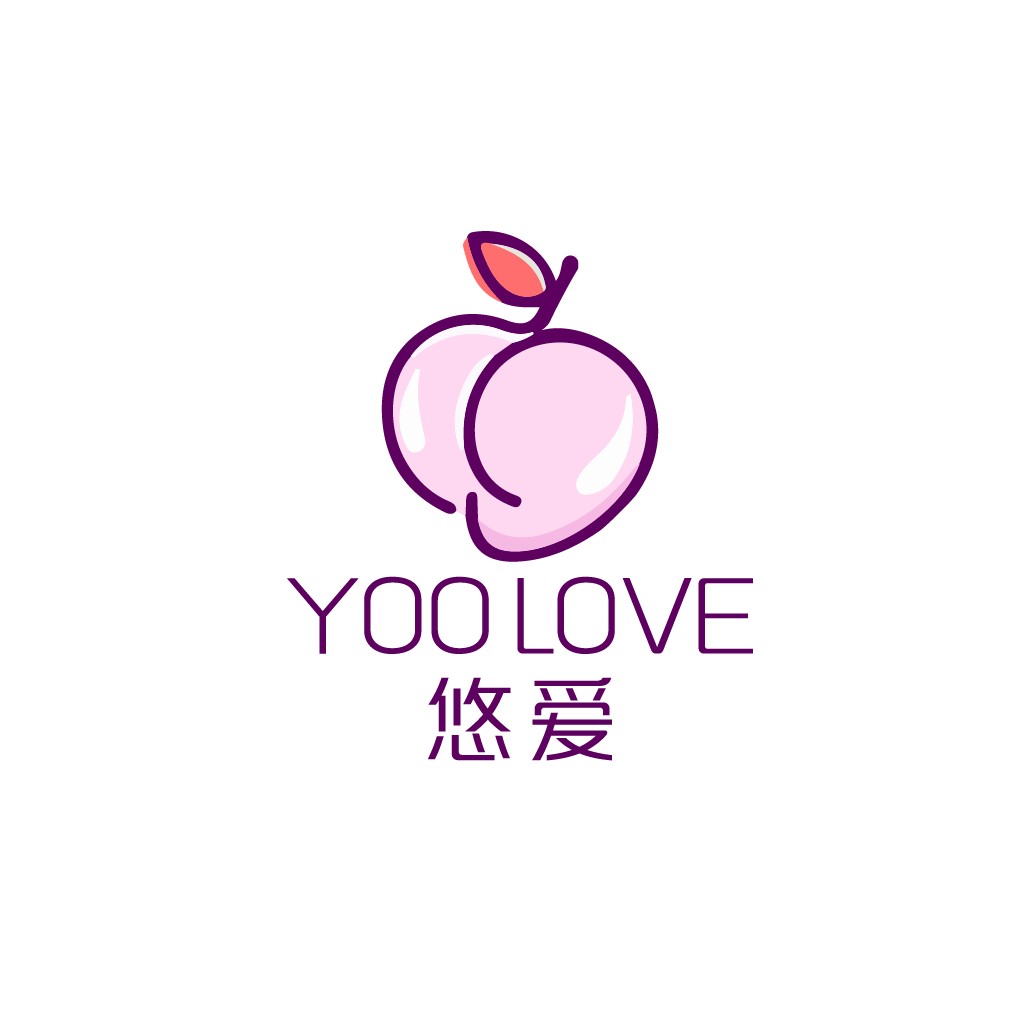YOOOLOVE logo设计:简约水果主题标志