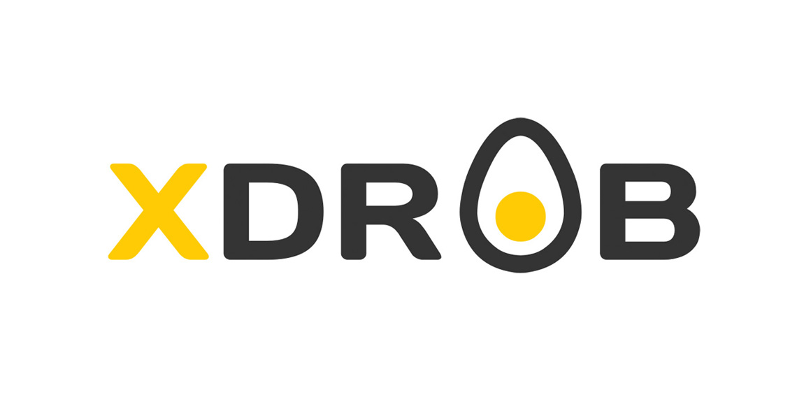 Xdrob logo设计：简洁现代品牌标识