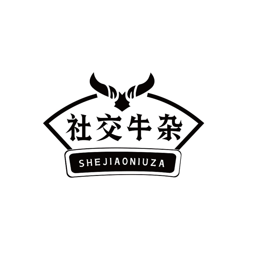 社交牛杂logo设计