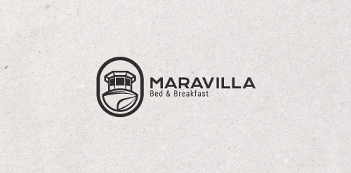 简约风Maravilla Bed & Breakfast Logo设计