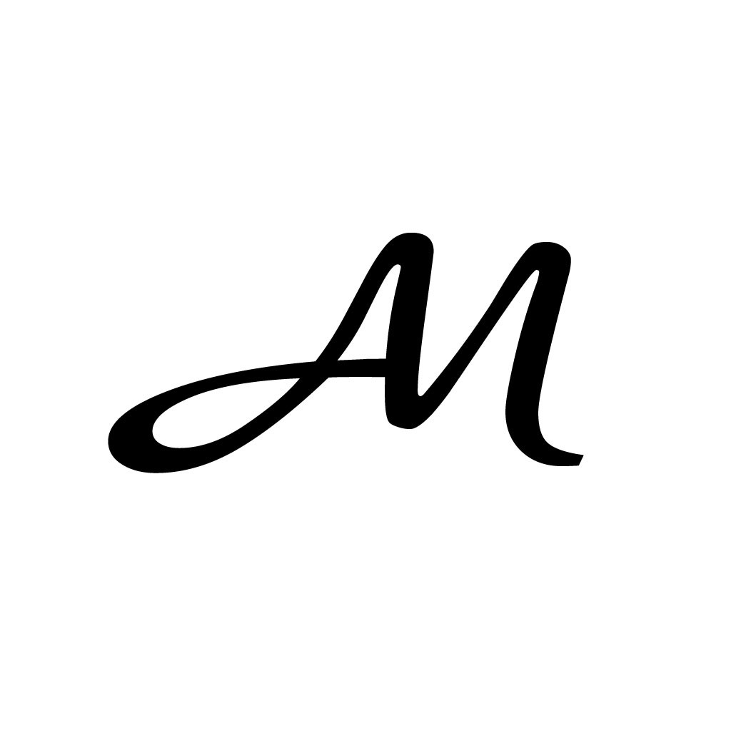 优雅简约字母M标志设计