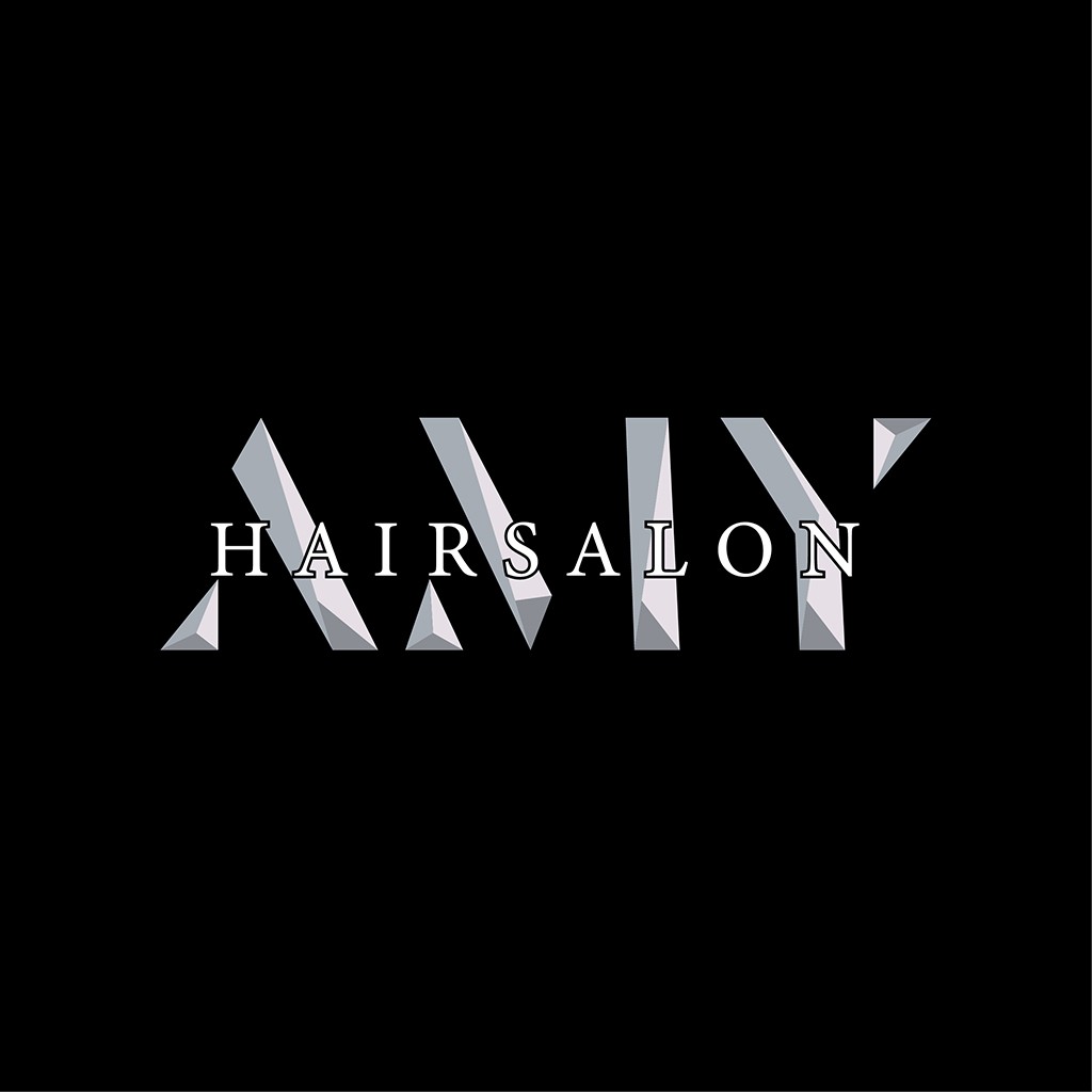简约几何风格的Hairsalon Logo设计