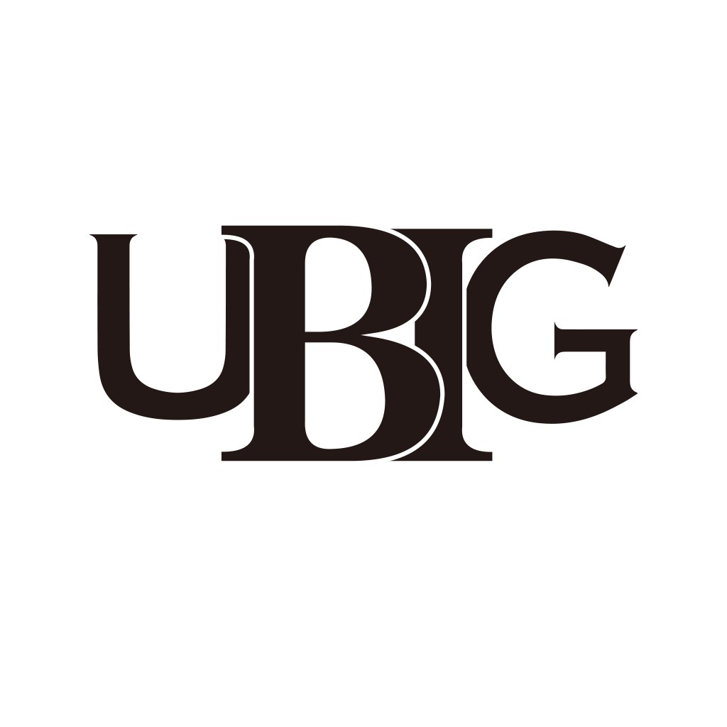 简约大气的UBG字母logo设计