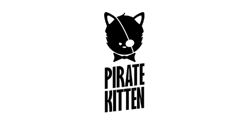 创意猫头标志设计:海盗小猫