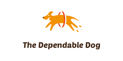 简约趣味狗形logo设计