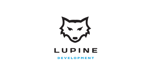 狼头标志设计:LUPINE品牌标识