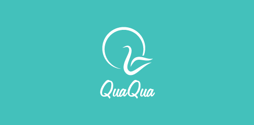 简约优雅的QuaQua logo设计