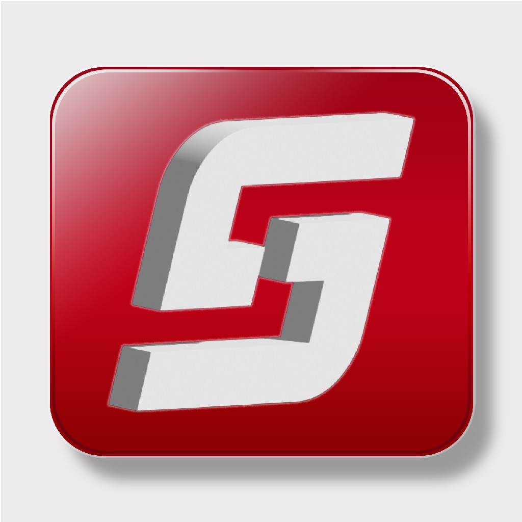 简洁现代红色渐变方形logo设计