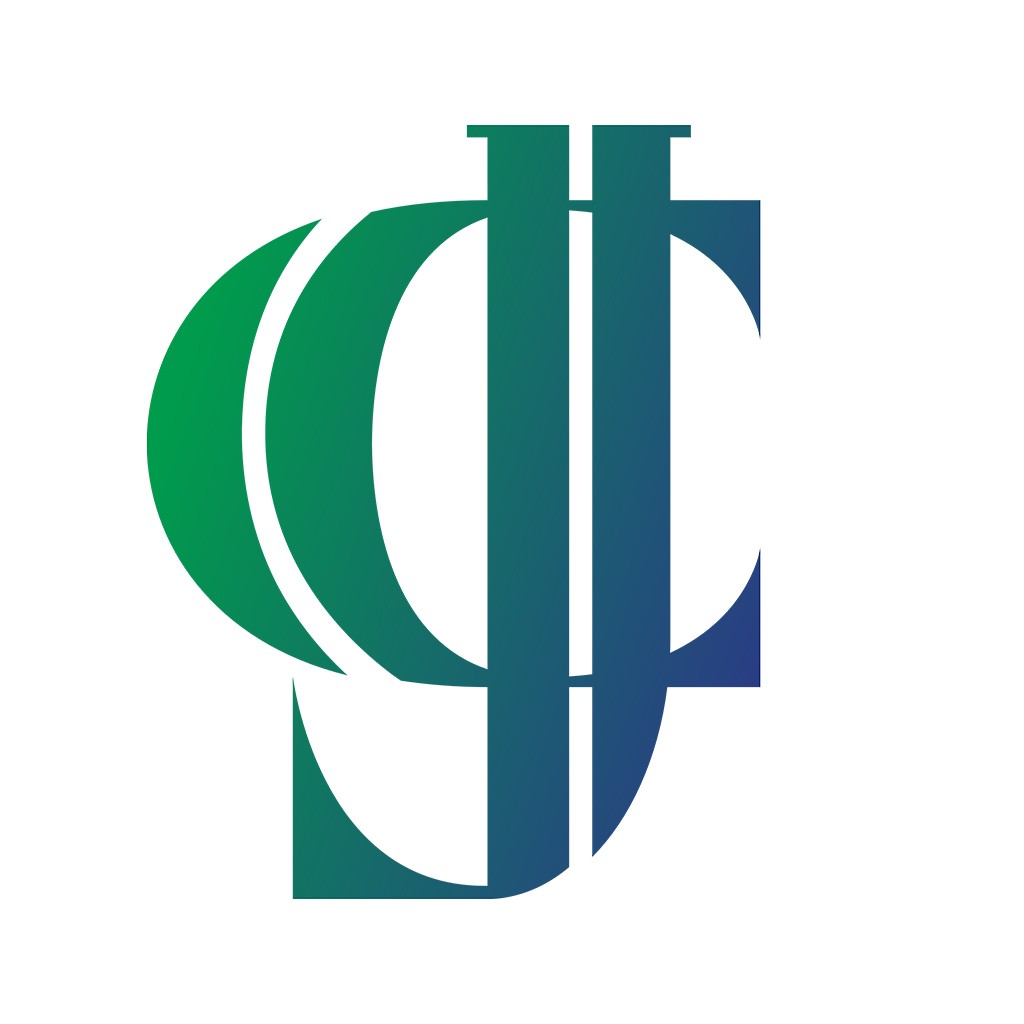 现代简约绿色渐变logo设计