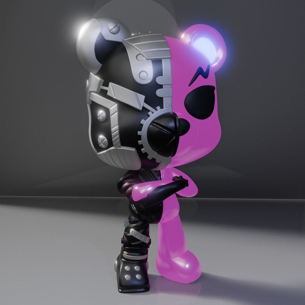 未来科技风格机器人logo设计