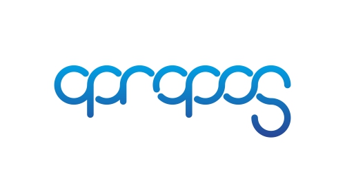 蓝色渐变圆润字体logo设计