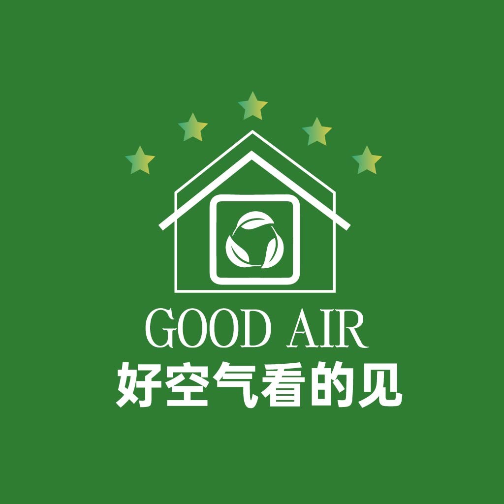 绿色环保家居空气质量logo设计