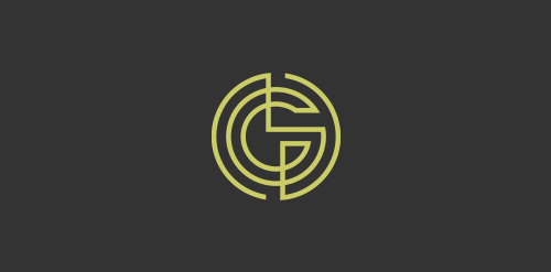 简约线条G字母logo设计