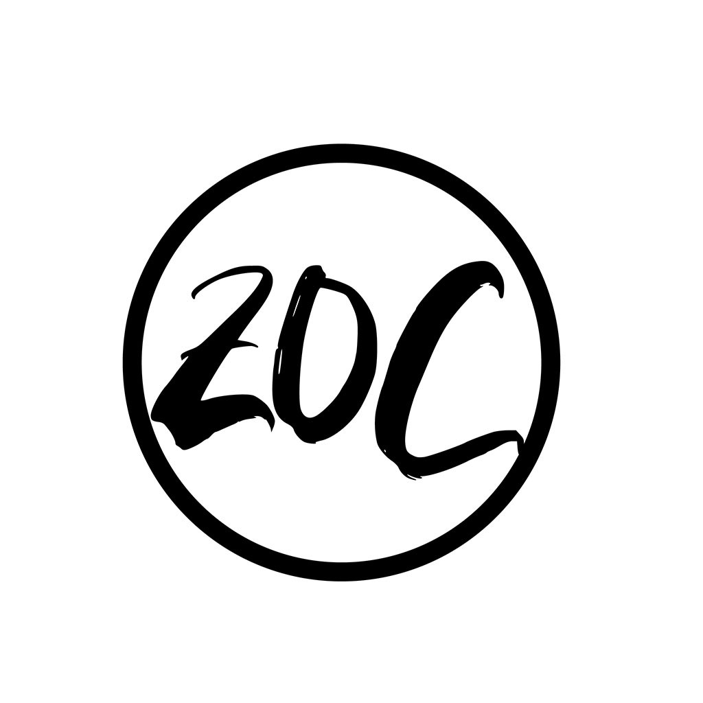简约艺术风ZOC标志设计