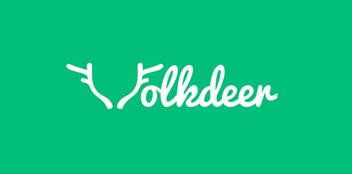 Folkdeer Logo设计:简约自然风