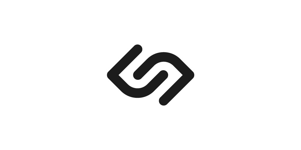 简洁现代的几何线条logo设计