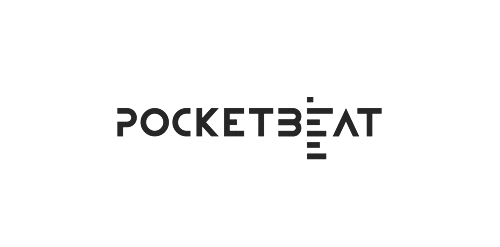 PocketBeat Logo设计:简洁现代的音乐品牌标识