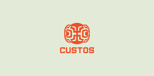 简约风格的CUSTOS品牌logo设计