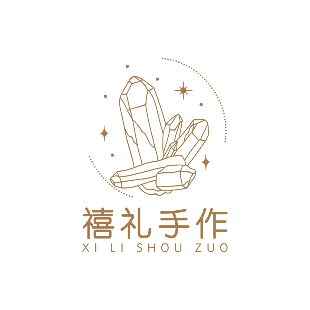 简约水晶手作logo设计
