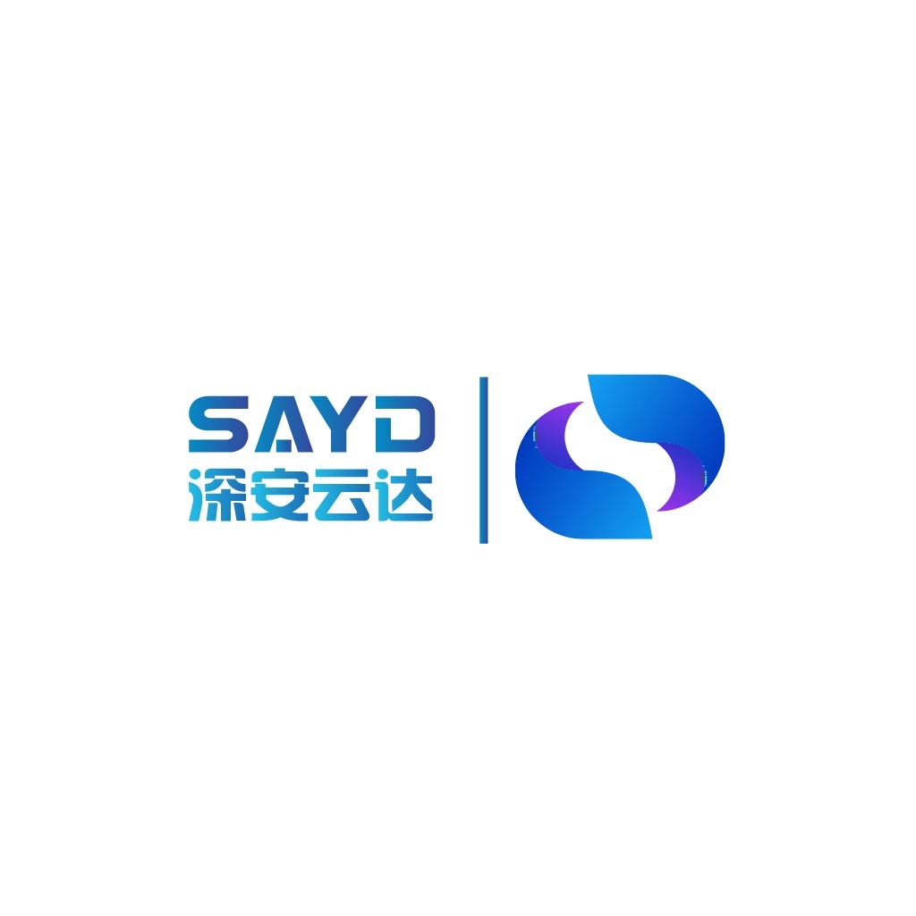 现代简约蓝色渐变logo设计