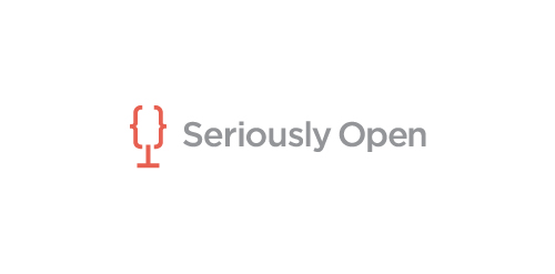 简约现代风格的'Seriously Open'品牌logo设计